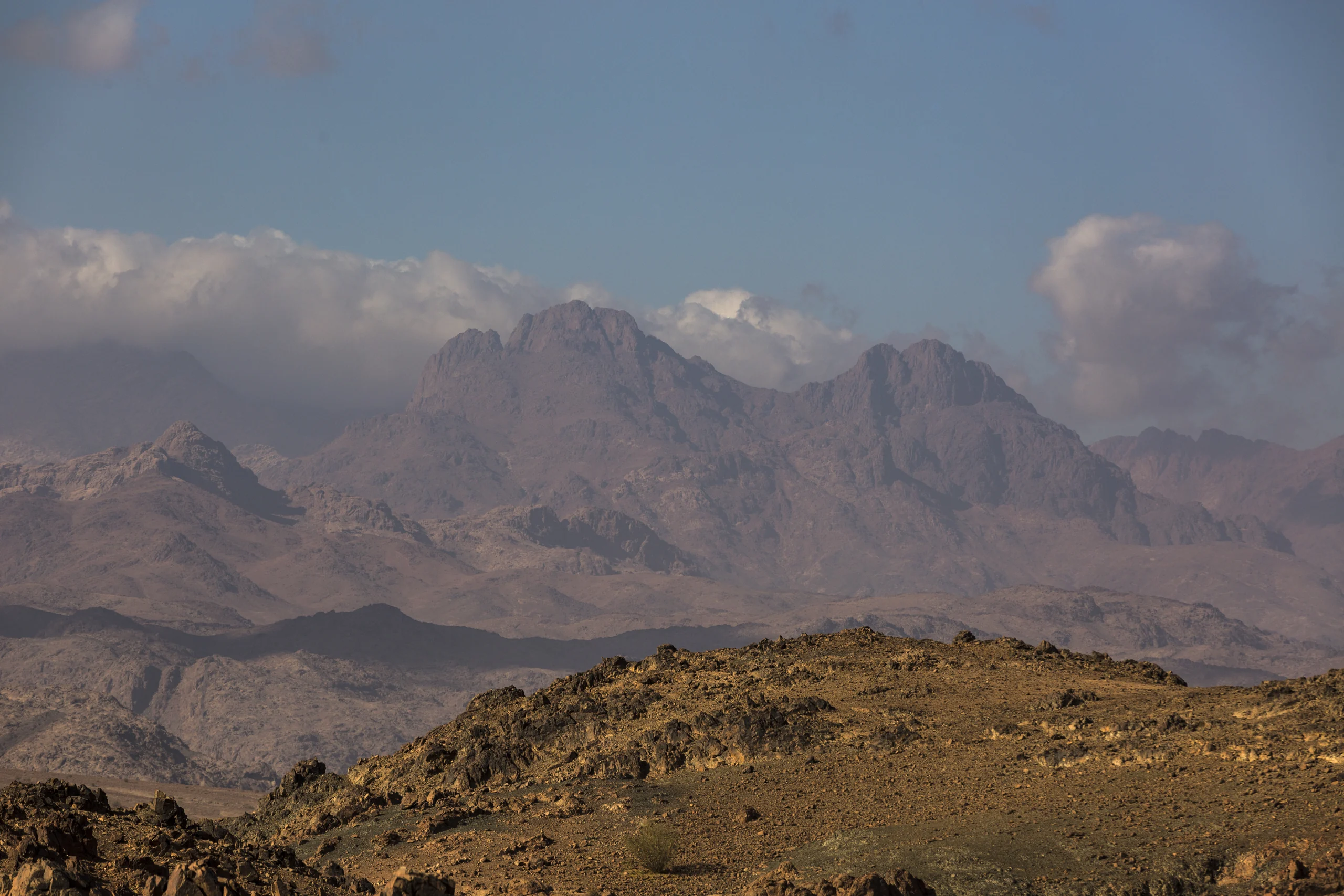 Jebel al-Lawz beneath a broad sky. The image is used as part of The Enoch Clock’s spiritual and visual story; it is not the solar reference used by the Master Enoch Clock.
